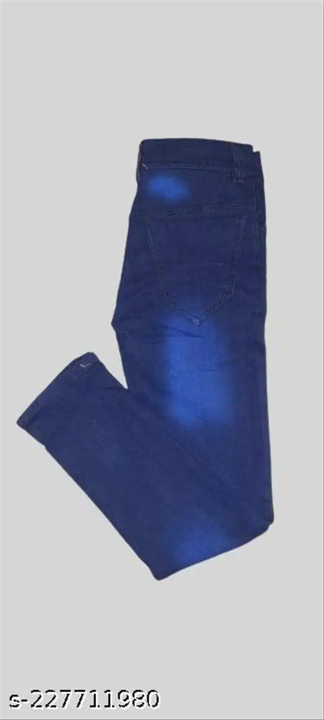 Denim Jeans for Boys (Blue, 8-9 Years)