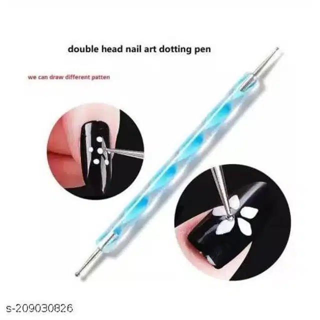 Double Sided Nail Art Tool (Multicolor, Pack of 5)