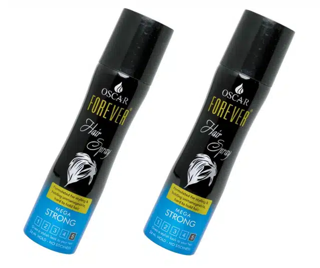 Oscar Hair Spray for Men & Women (135 ml, Pack of 2)