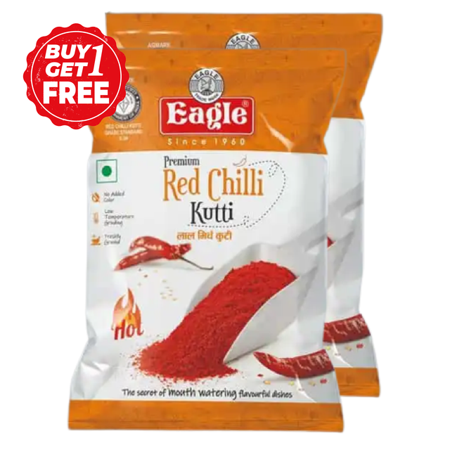 ईगल लाल चिल्ली कुटी 2X500 g (1 के साथ एक मुफ्त)