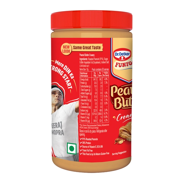 Dr.Oetker Funfoods Peanut Butter Creamy 750 g