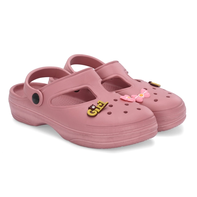 Clogs for Women (Pink, 5)