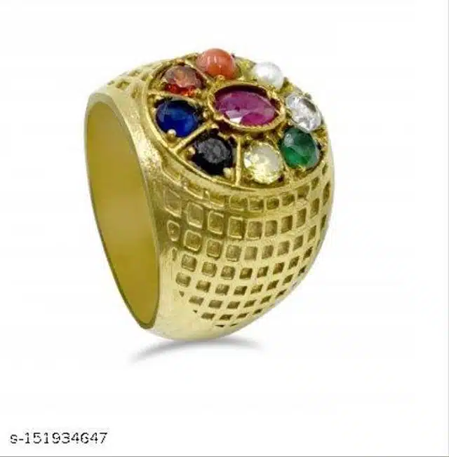 Navratan Finger Ring (Gold)