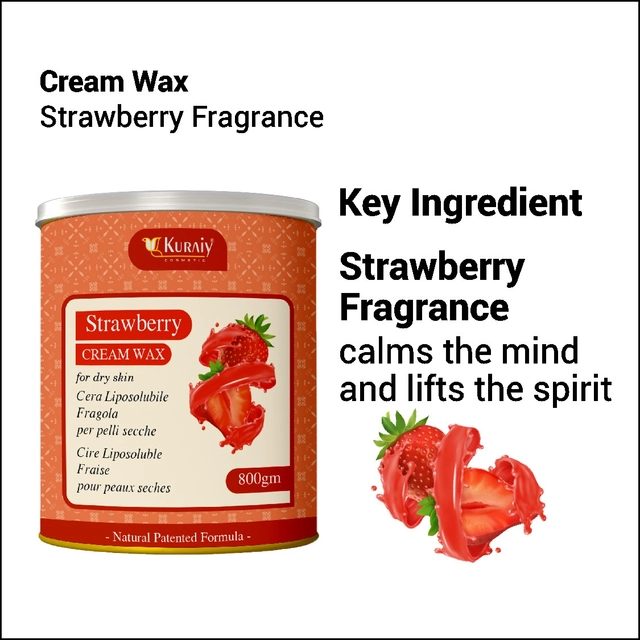 Kuraiy Cosmetic Strawberry Cream Hair Remover Wax (800 g)