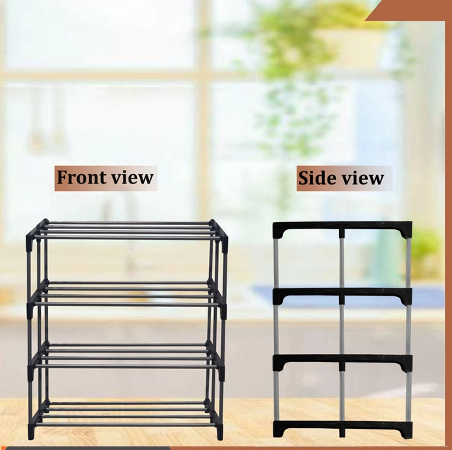 4 Layers Book Shelf (Black)