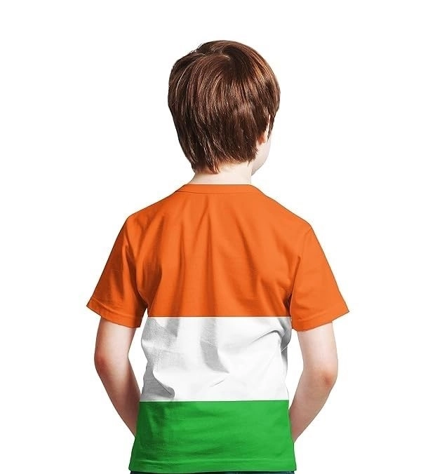 Cotton Blend Round Neck Tricolor T-Shirt for Boys (Multicolor, 2-3 Years)