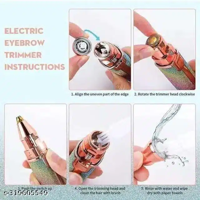 2 in1 Eyebrow Trimmer (Multicolor)