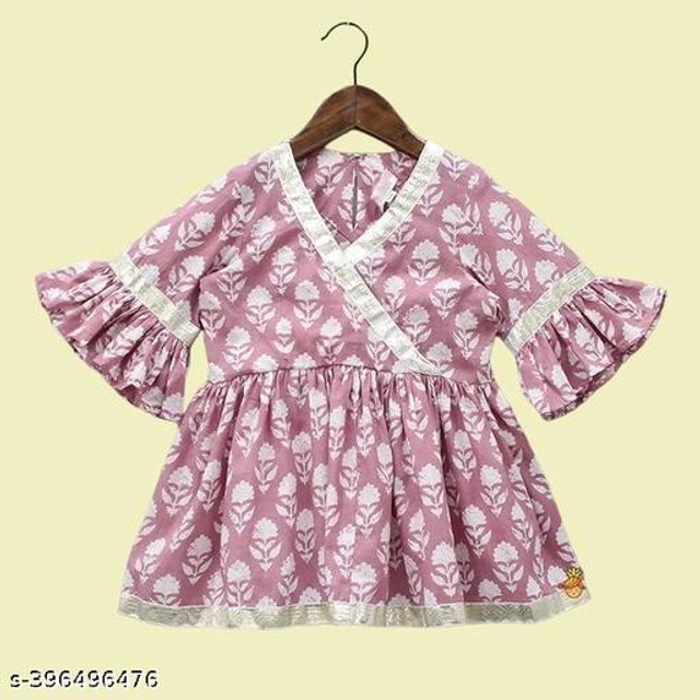 Rayon Sharara Set for Girls (Purple, 2-3 Years)