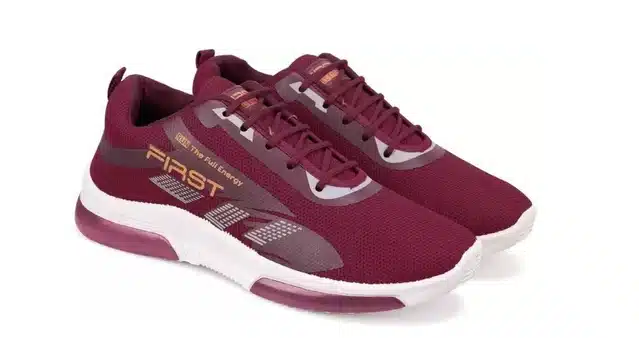 Sports Shoes for Men (Maroon, 8)