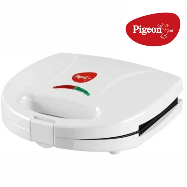 PIGEON Sandwich Toaster (750 Watt, White, Pack of 1)