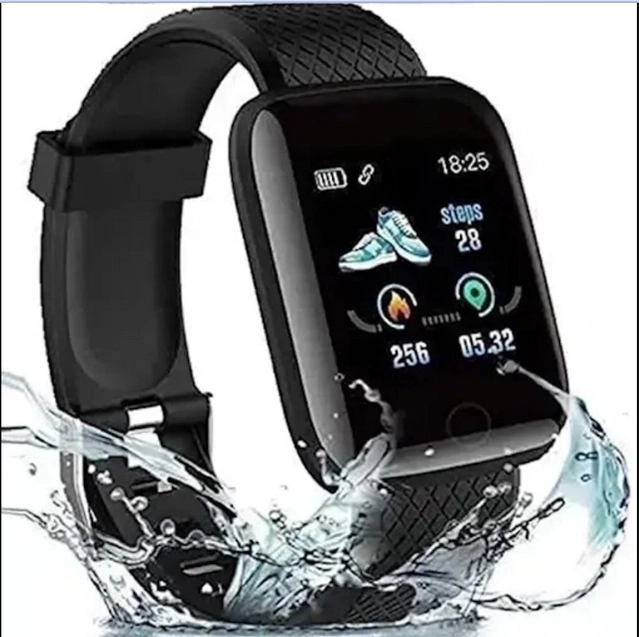 ID 116 Bluetooth Smart Watch (Black)