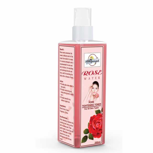 Abhigamyah Rose Water Which Helps In Skin Toning For Men And Women (200 ml, Pack Of 1) (A-813)