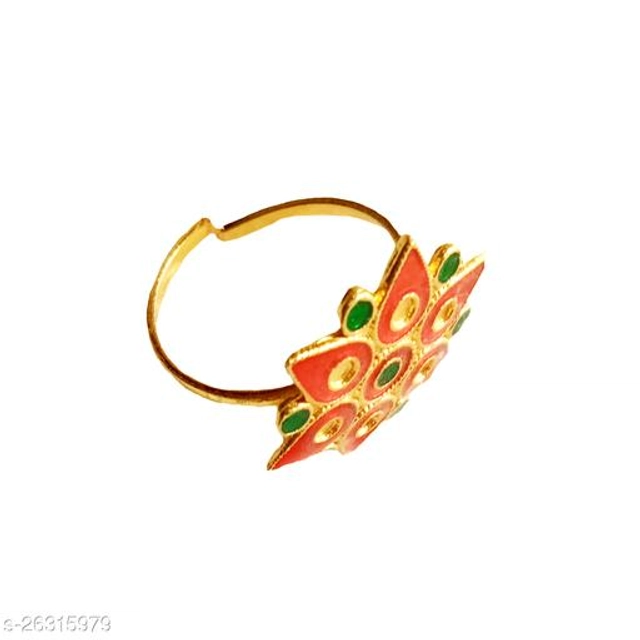 Brass Ring for Women (Multicolor)