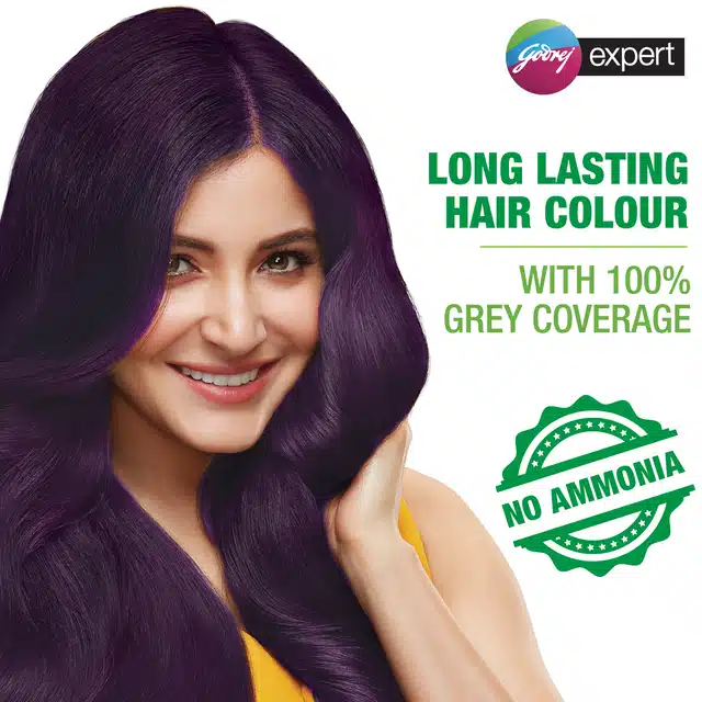 Godrej Expert Rich Crème Hair Colour For Women & Men – (Burgundy Shade) (4.16) 20 g + 20 ml