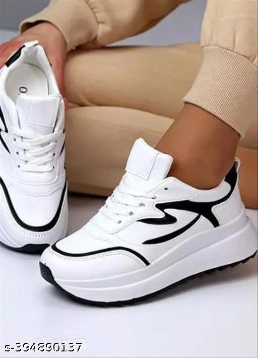 Casual Shoes for Women (White, 3)