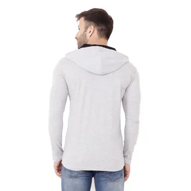 Men Solid Casual T-shirt (Grey, XL) (RSC-2)