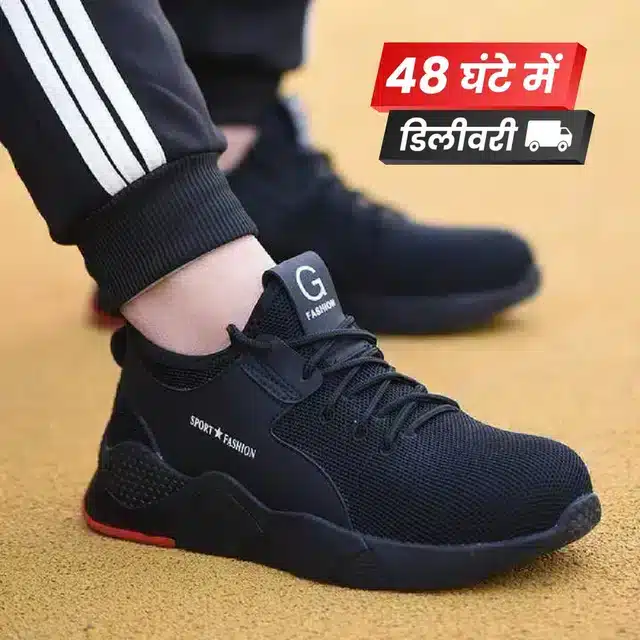 Casual Shoes for Men (Black, 9)