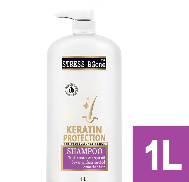 Stress BGone Keratin Smooth Shampoo (1000 ml)