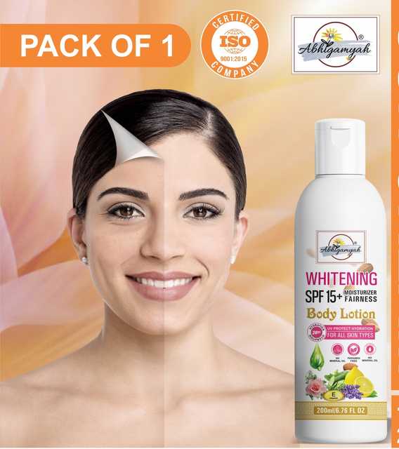 Abhigamyah Whitening Body Lotion Spf15+ Skin Lighten & Brightening Cream (200 ml, Pack Of 1) (A-137)