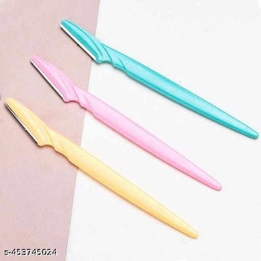 Eyebrow Shaping & Face Hair Razor (Multicolor, Pack of 3)