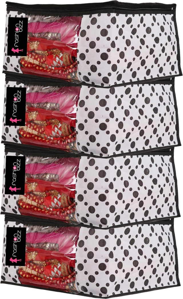 Non Woven Printed Saree Cover (Multicolor)