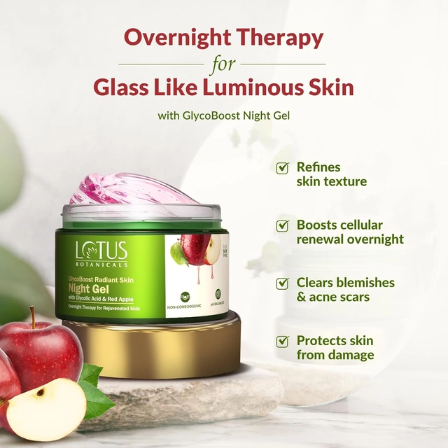 Lotus Botanicals GlycoBoost Radiant Skin Night Gel (50 g)