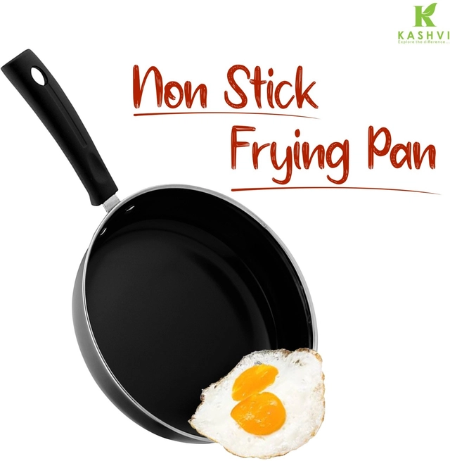 Cast Iron Frying Pan (Black, 26 cm)