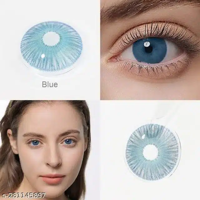 Contact Lens for Women (Blue, Set of 1)