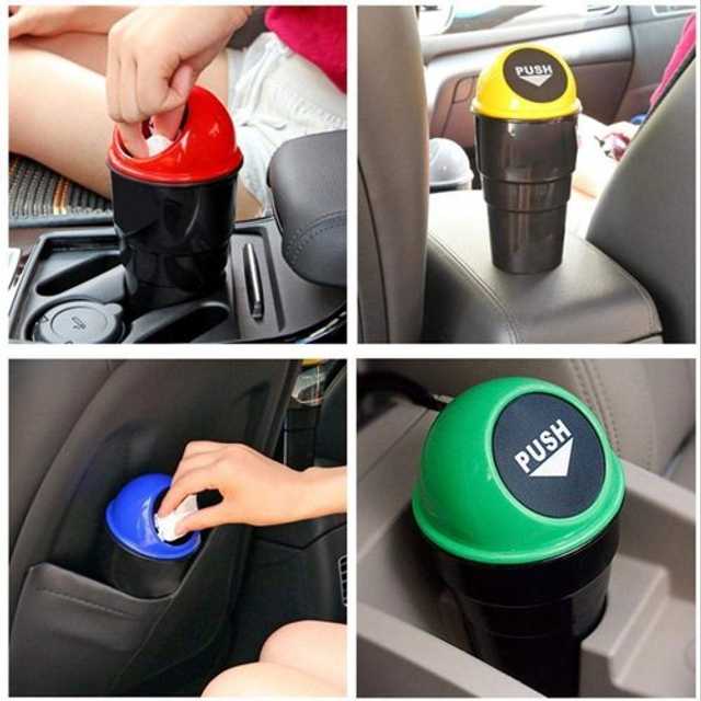 Car Dustbin Mini Car Trash Bin Car Ashtray (Pack Of 1) (SC21)