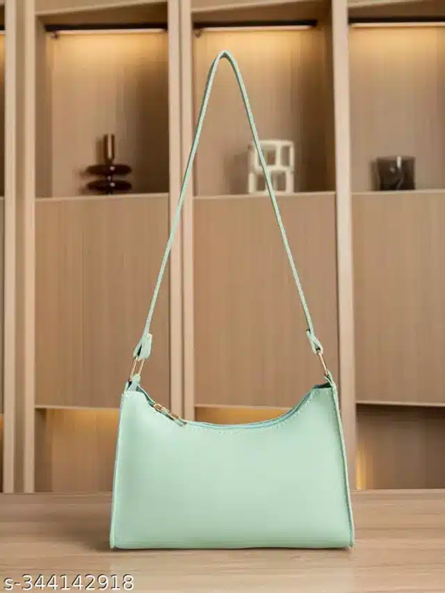 PU Sling Bag for Women (Light Green)