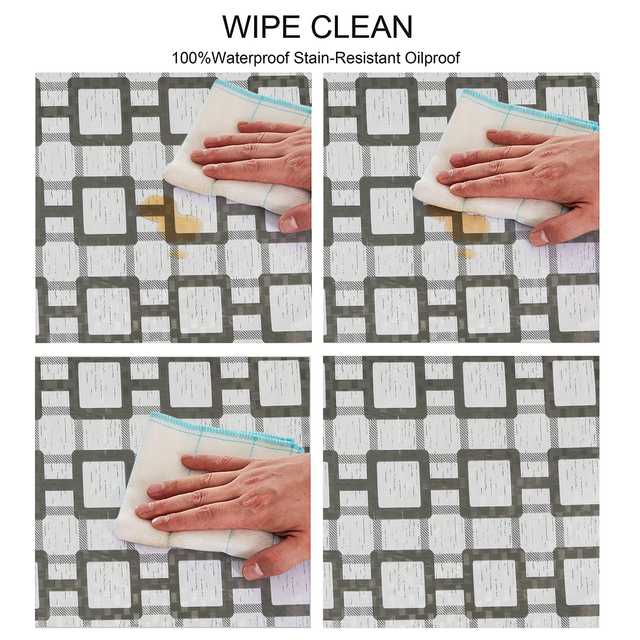 PVC 0.30 mm Waterproof Bed Server Food Mat (Multicolor, 36 x 36 Inch) (A-67)