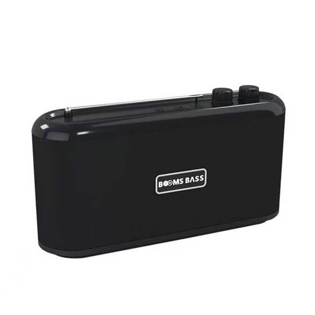 Booms Bass L5 Outdoor Mini Portable Super Bass Wireless Stereo Speaker (Black) (Om-017)