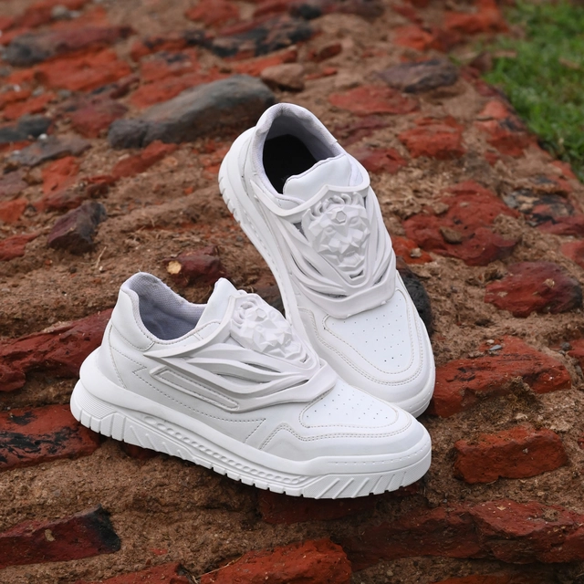 Casual Shoes for Men (White, 6)