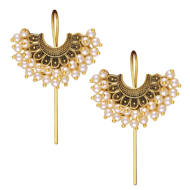 Alloy Earrings for Women & Girls (Gold, Set of 1)