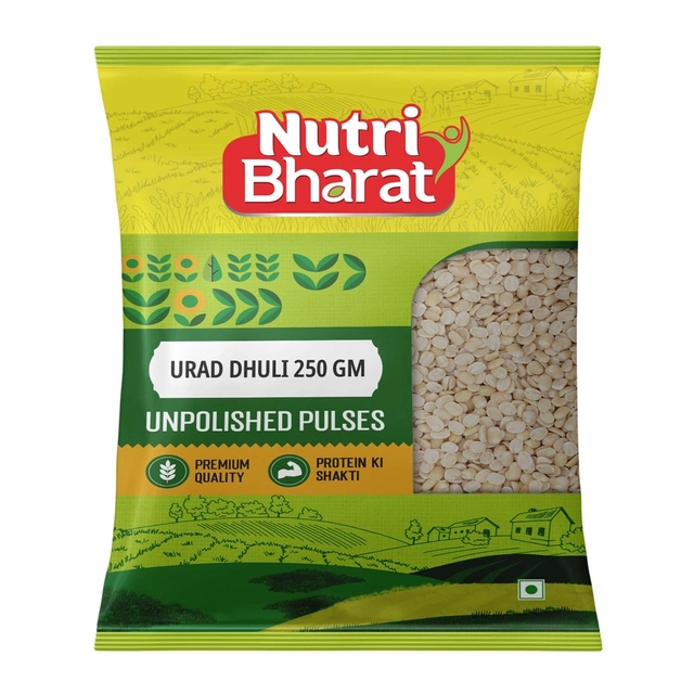 न्यूट्री भारत अनपॉलिश उड़द धुली (स्प्लिट) 250 g