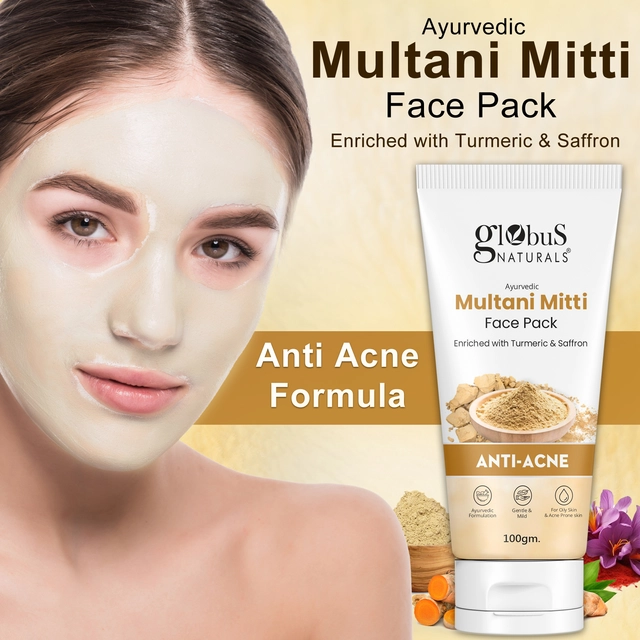 Globus Naturals Anti Acne Multani Mitti Face Pack (100 g)