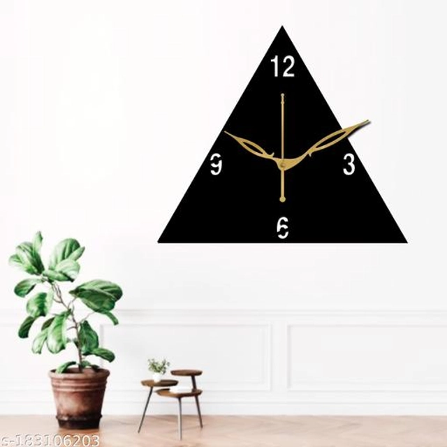 Wooden Wall Clock (Black)