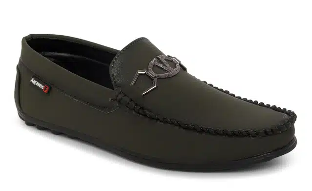 Loafers for Men (Olive, 6)