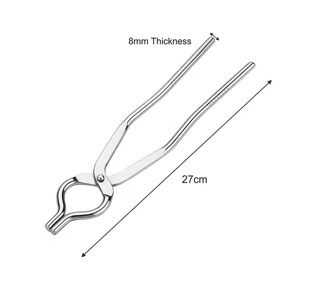 Combo of Stainless Steel Cooking Tongs (Pack of 2, Silver)