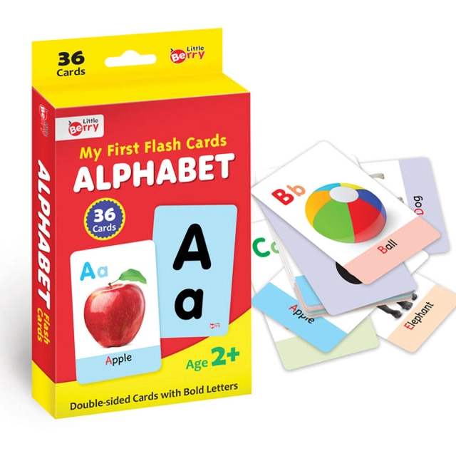 LITTLE BERRY My First Flash Cards - Alphabets (36 Cards)