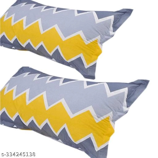 Cotton Pillow Covers (Multicolor, 18x28 inches) (Pack of 2)