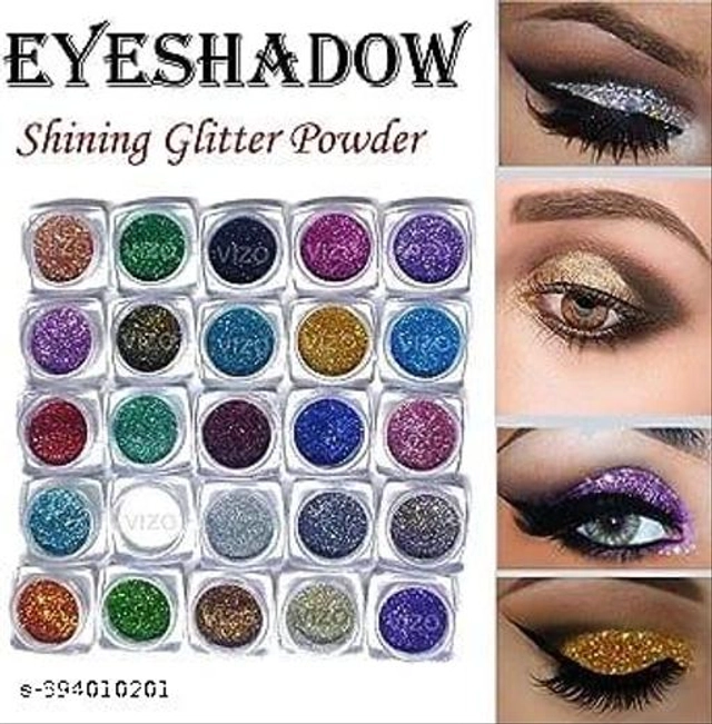 Eye Shadow Glitter (Multicolor, Pack of 25)