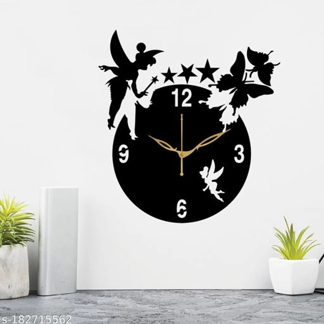 Wooden Wall Clock (Black)