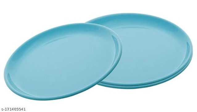 Plastic Plates (Multicolor, Pack of 6)