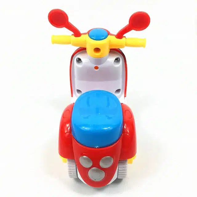 Mini Smiley Car with Scooter Toy (Set of 2, Multicolor)