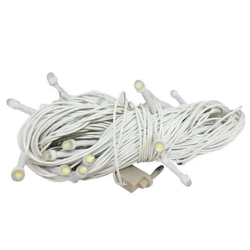 Waterproof Copper Wire LED String Lights for Diwali Decoration (White, 10 m)