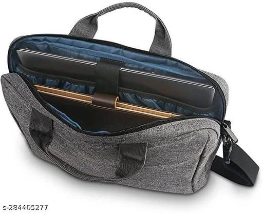 Canvas Laptop Bag for Men & Women (Grey, 35 L)