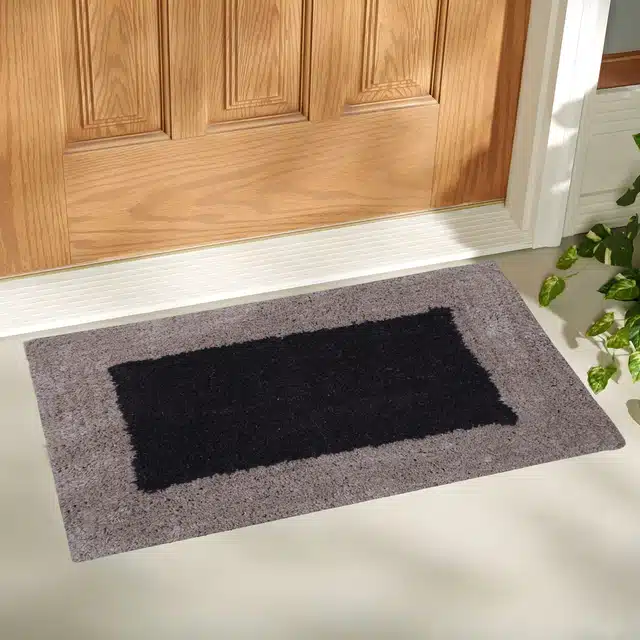 Soft Cotton Anti Skid Door Mats (Set of 3) (Multicolor, 35x55 cm)