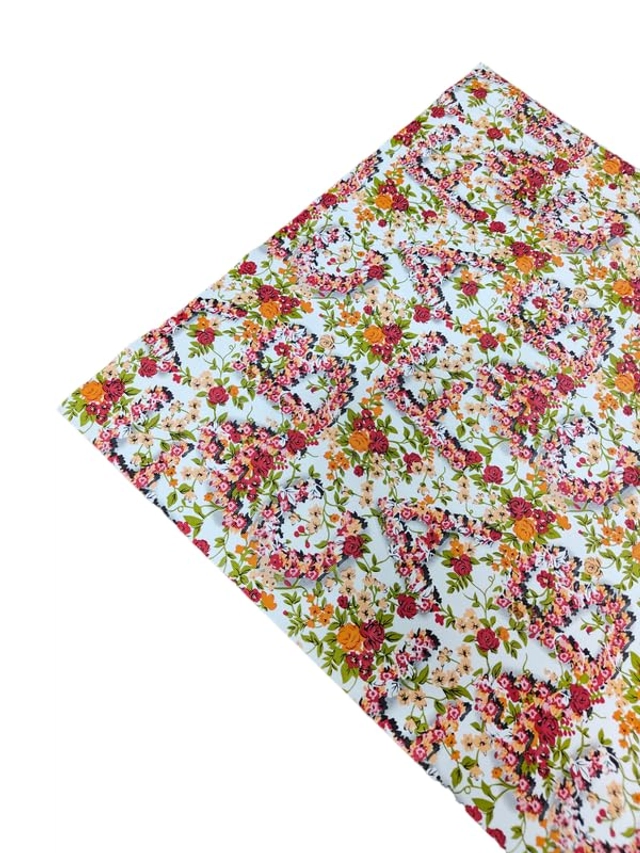 Laminated Non Woven Kitchen Cabinet Shelf Mat (Multicolor, 45x500 cm)