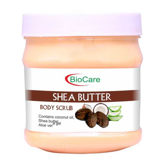Combo Of Biocare Sandal & Turmeric Mask (500 ml) With Shea Butter Body Scrub (500 ml) (O-281)